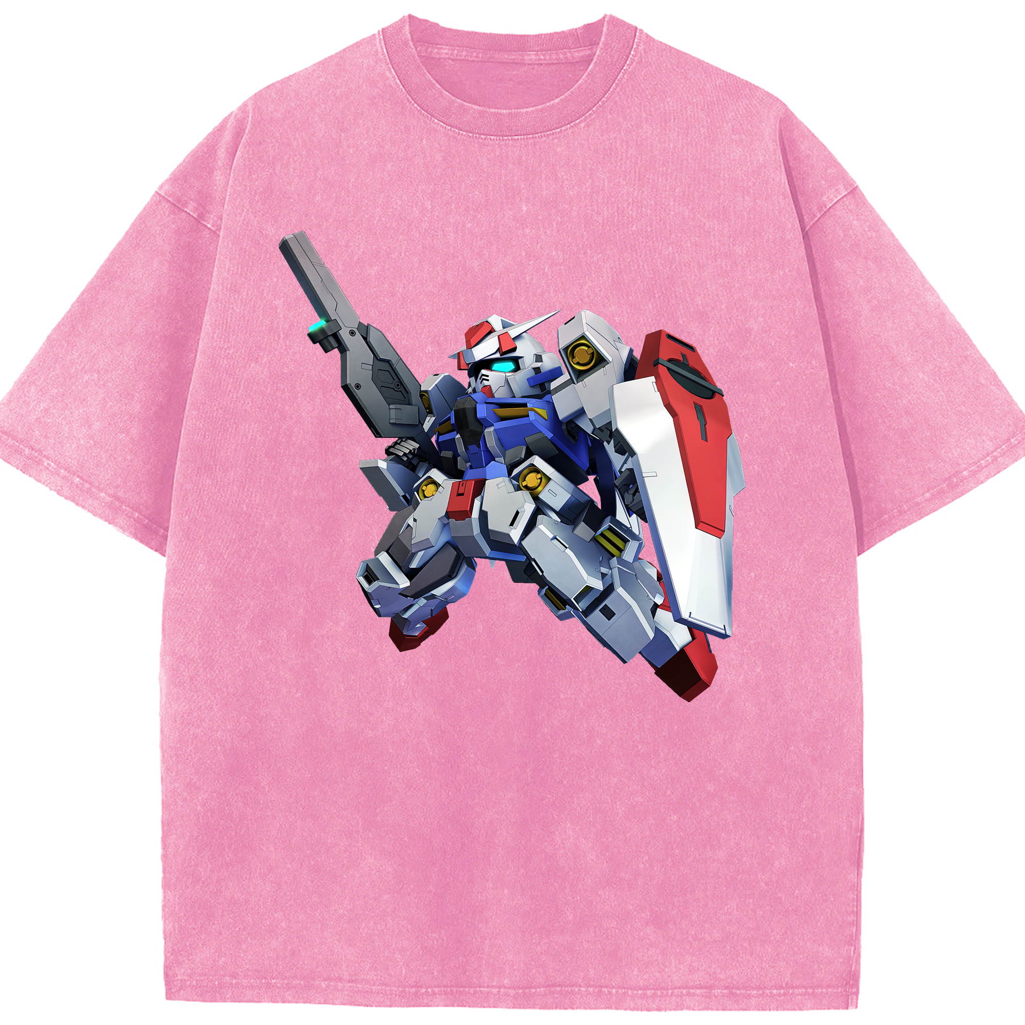 （画像用） 機動戦士ガンダム Mobile Suit Gundam 綿100% ヴィンテージ風 半袖Tシャツ（フロントプリント）